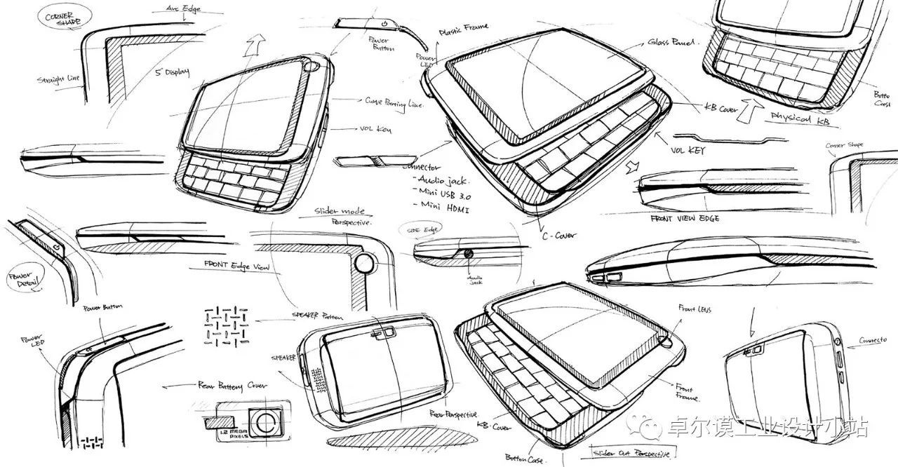 【考研】专题收集丨电子产品设计手绘灵感图
